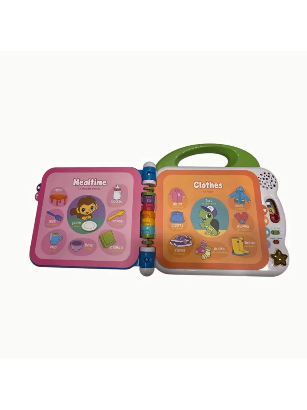 LeapFrog Learning Friends 100 Words Book Bilingual English Spanish Interactive T